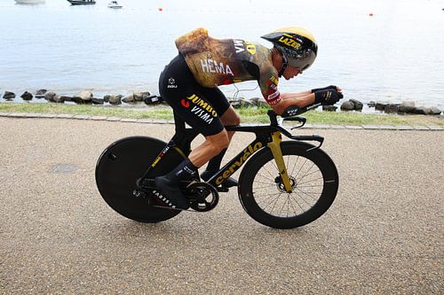 Primoz Roglic on the time trial bike