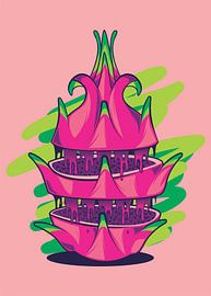 SPLIT DRAGON FRUITS by Taufan Heriyansyah