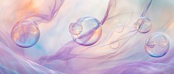Zeepbellen in het licht van Poster Art Shop
