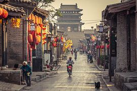Die schöne Stadt Pingyao (China) in den Morgenstunden. von Claudio Duarte