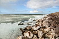 Kruiend ijs op het Markermeer