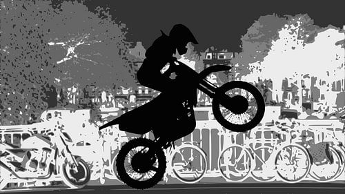 Wheelie in Amsterdam