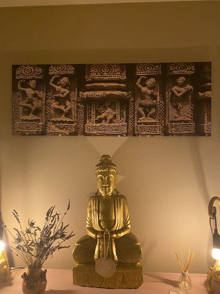 Prive werk voor Wendy van Laanen  100x50cm Dansers zonnetempel 2  van Affect Fotografie 