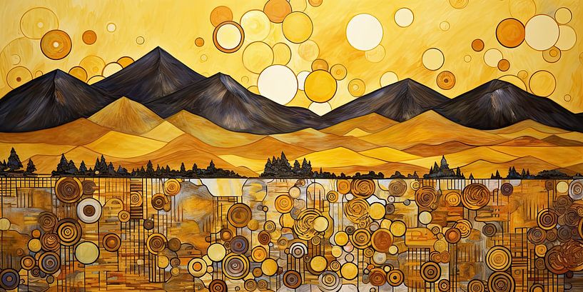 Abstract berglandschap van Imagine