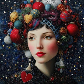 Boules de Noël | Cheveux pleins de boules de Noël