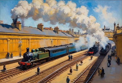 Treinstation Gare Saint-Lazare in Parijs