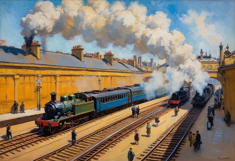 Gare Saint-Lazare Train Station in Paris by MIROKKU