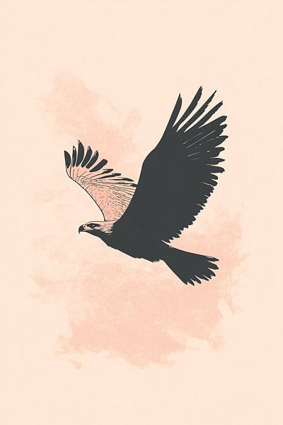 Fliegende Adlersilhouette von Imperial Art House
