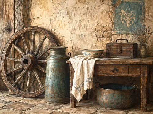 Rustiek vintage stilleven