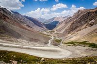 Mountain road in Kyrgyzstan