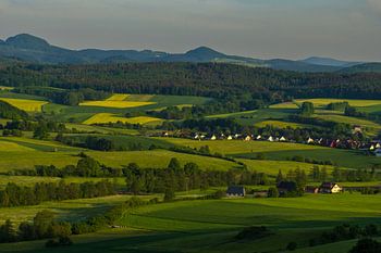 Panorama Naturpark Hessische Rhön im Frühling