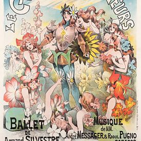 Alfred Choubrac - Le Chevalier Aux Fleurs (1897) by Peter Balan