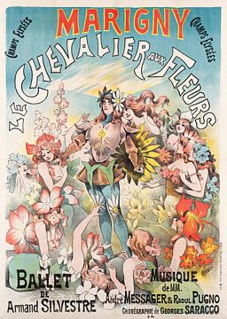Alfred Choubrac - Le Chevalier Aux Fleurs (1897) von Peter Balan