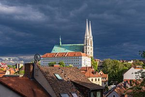 Blick über die Stadt Görlitz auf die Peterskirche