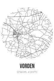 Vorden (Gelderland) | Map | Black and white by Prints of Place
