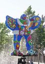 Sauveteur, sculpture de fontaine de Niki de Saint Phalle et Jean Tinguely, Duisburg, région de la Ru par Torsten Krüger Aperçu