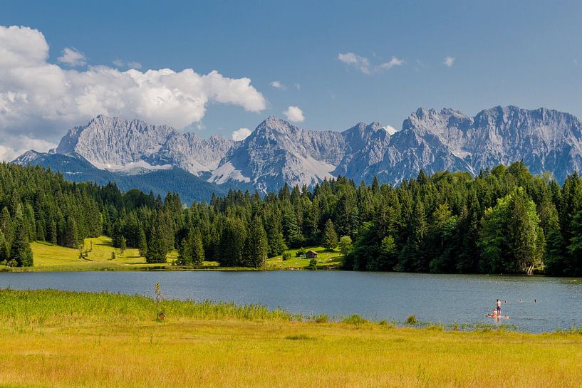 Beautiful lake landscape at the Wagenbruchsee by Oliver Hlavaty
