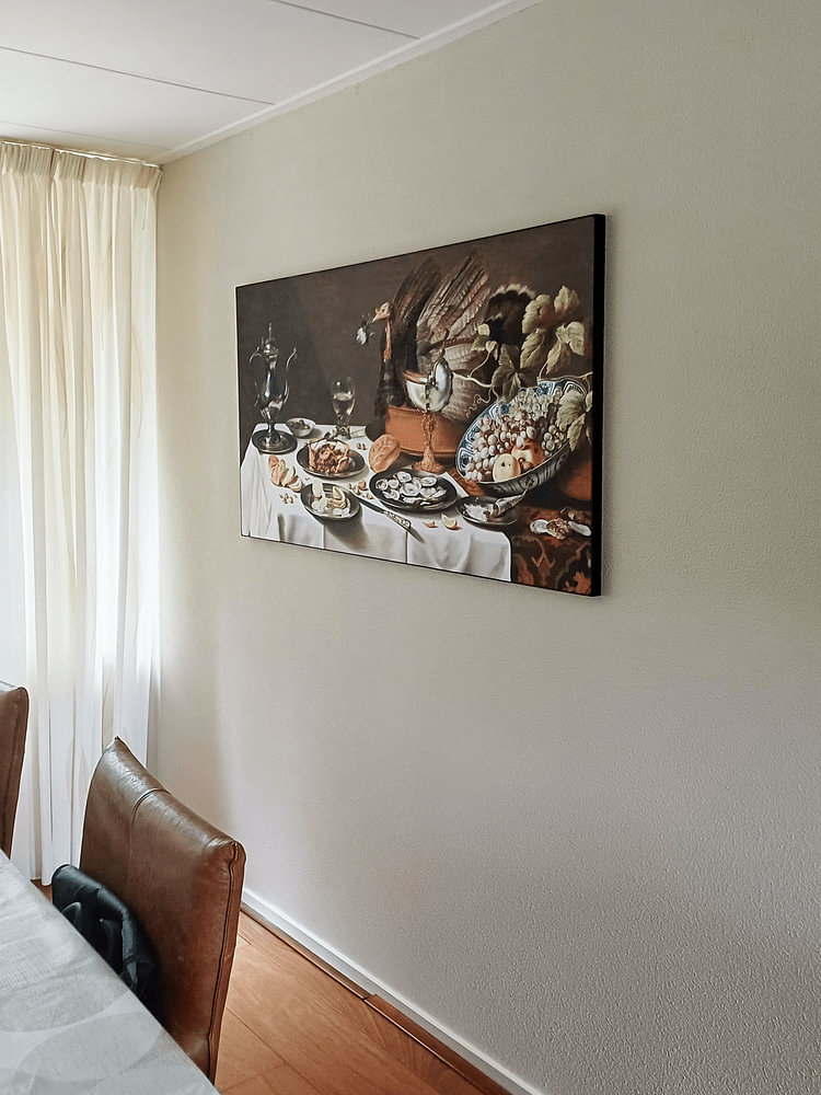 Stillleben mit Truthahnpastete - Pieter Claesz