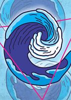 SPIRALFÖRMIGE MEERESWELLEN