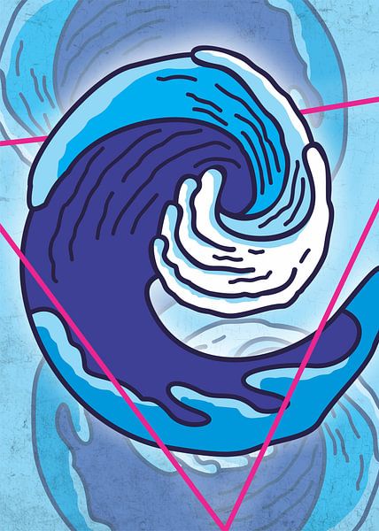 SPIRALFÖRMIGE MEERESWELLEN von Taufan Heriyansyah