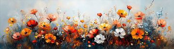 Bloemen modern van Kunst Kriebels