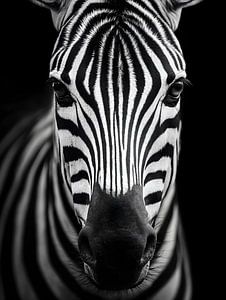Zebra – Grafische Eleganz im Schwarzweiß
