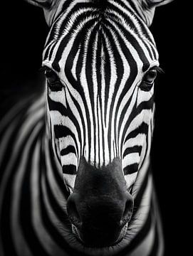 Zebra – Grafische Eleganz im Schwarzweiß von drdigitaldesign
