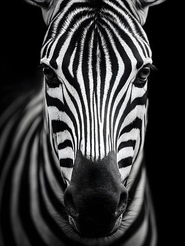Zebra – Grafische Eleganz im Schwarzweiß