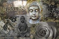 Glück / Buddha von Helga van de Kar Miniaturansicht