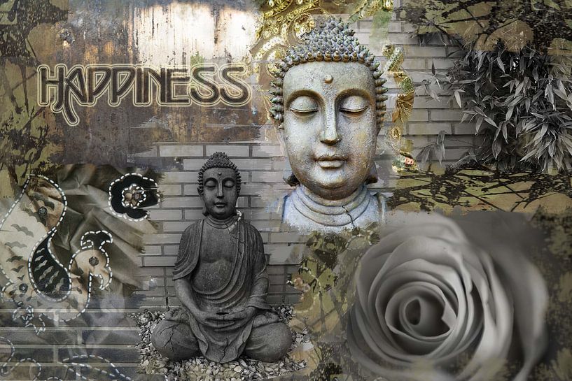 Glück / Buddha von Helga van de Kar