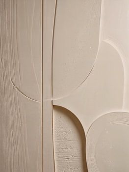 Minimalistische 3D-Kunst - Beige