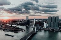 Goodmorning Rotterdam - Skyline - Erasmusbrug & de Rotterdam | cityscape vanuit de Zalmhaven