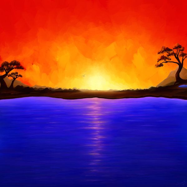 Entre le feu et l'eau. Peintures. par SergeivoArt