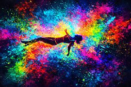 Floating in a sea of colour – Floating in Colorburst by ButterflyPix