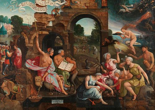 Saul à la Sorcière d'Endor, Jacob Cornelisz. d'Oostsanen, 1526.