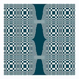 Teal Optical Illusion by Marcio Pontes