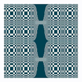 Teal Optical Illusion