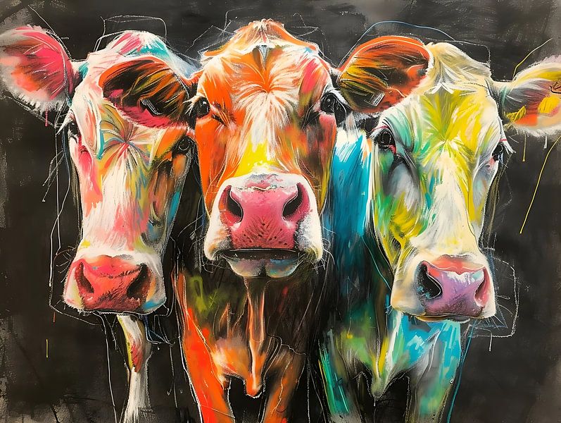 Playful cows by PixelPrestige