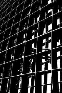 Industrielle Kunst in Schwarz und Weiß