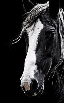 Photo portrait d'un cheval