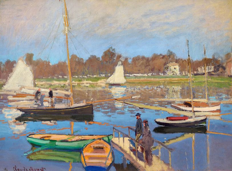 Claude Monet, Das Bassin von Argenteuil, 1874 von finemasterpiece
