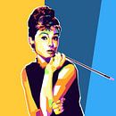 Audrey Hepburn Peinture Pop Art par Caprices d'Art Aperçu