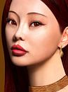 Aziatisch Met Rood Haar - Close Up van Ton van Hummel (Alias HUVANTO) thumbnail