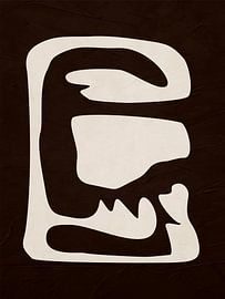 Modern geometric organic abstract art