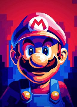 Super Mario Popart Spel van Qreative