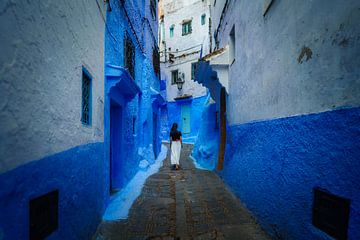 Chefchaouen, de blauwe parel van Marokko van Roy Poots