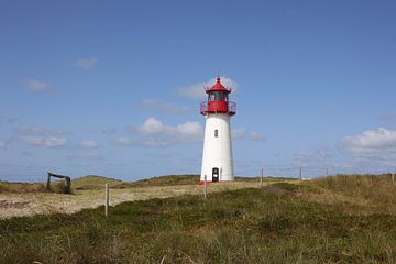 Lighthouse in Ellenbogen near List on Sylt by Martin Flechsig