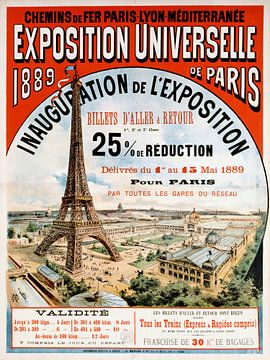 Poster Expo 1889 in Parijs