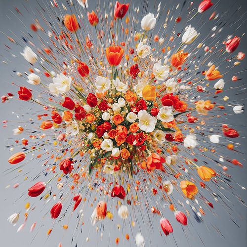 Éruption de tulipes