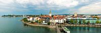 Panoramic view of Friedrichshafen on Lake Constance
